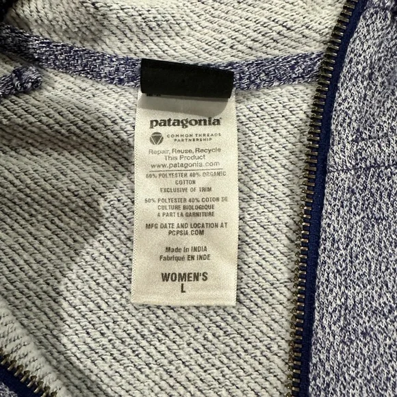 Women's Patagonia Heathered Zip-Up Hoodie - Picture 4 of 6